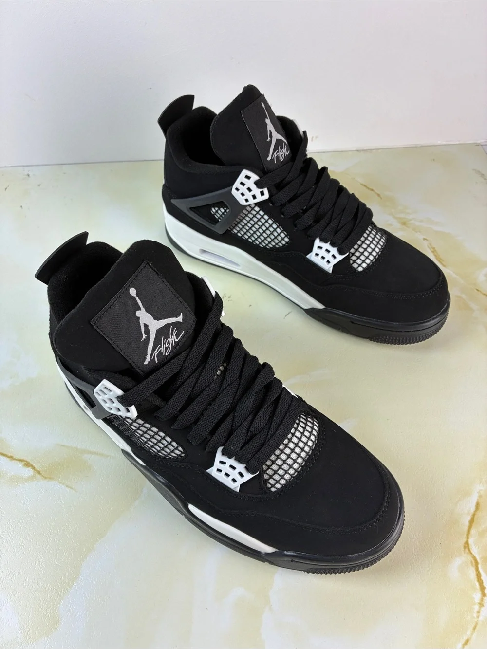 Jordan Men’s Black and White Retro Basketball Sneakers
